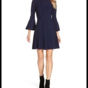 Eliza J Navy Blue Knit Sweater